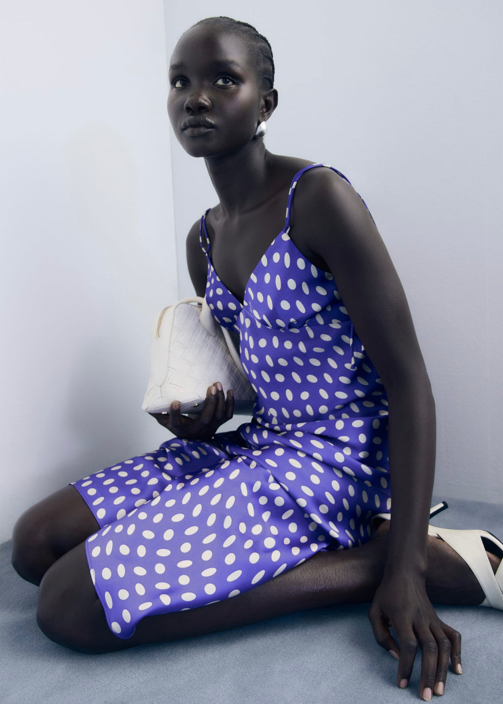 Robe Satinée Pois