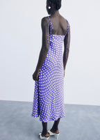 Robe Satinée Pois