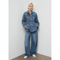 Veste Jean Cintrée À Poches