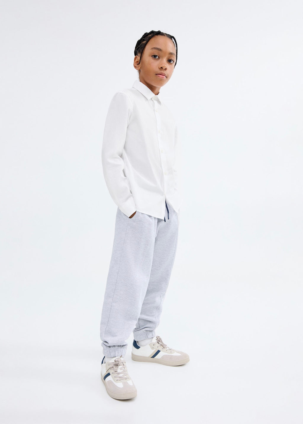 Camisa Popelin Blanco - Niño