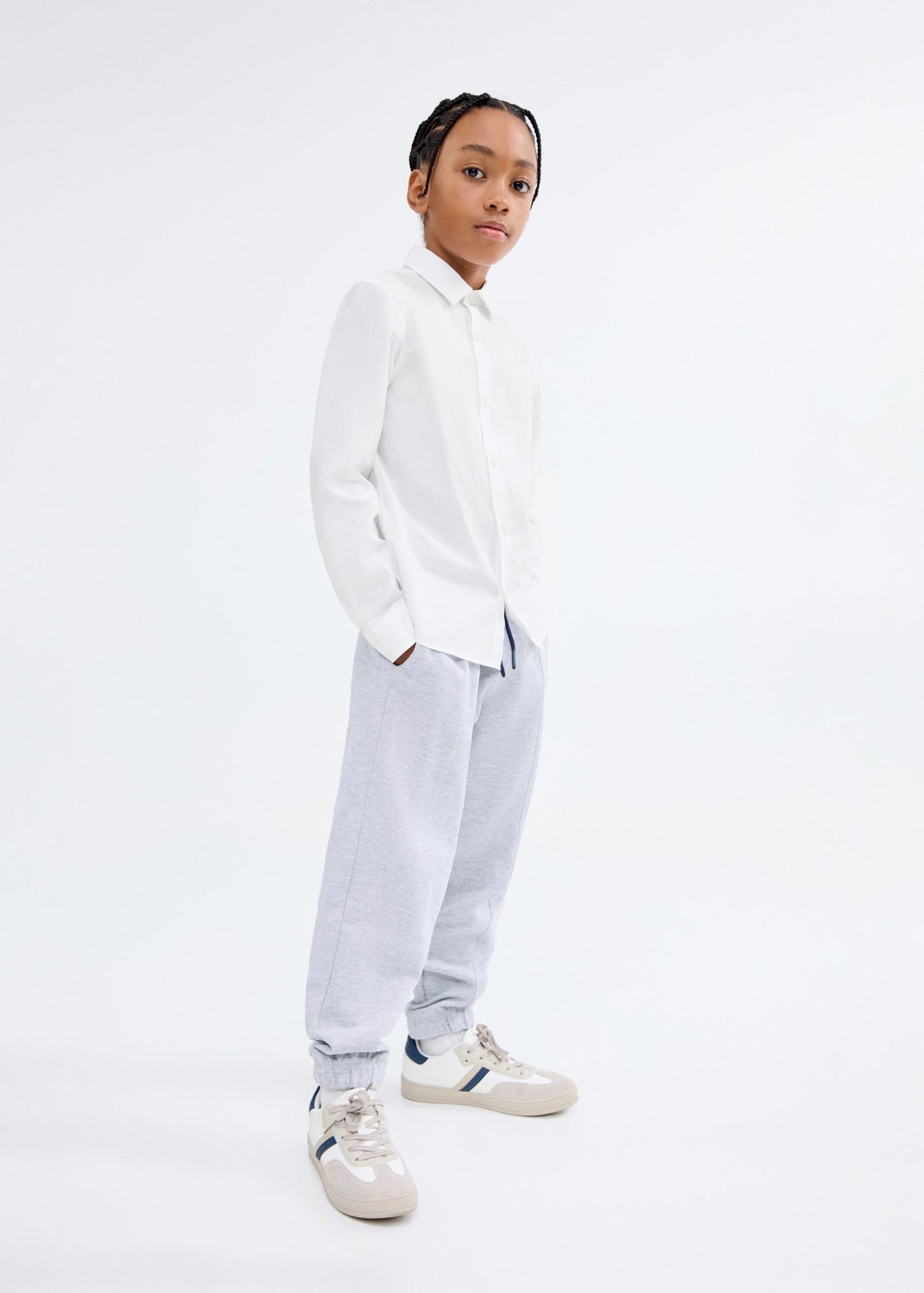 Camisa Popelin Blanco - Niño