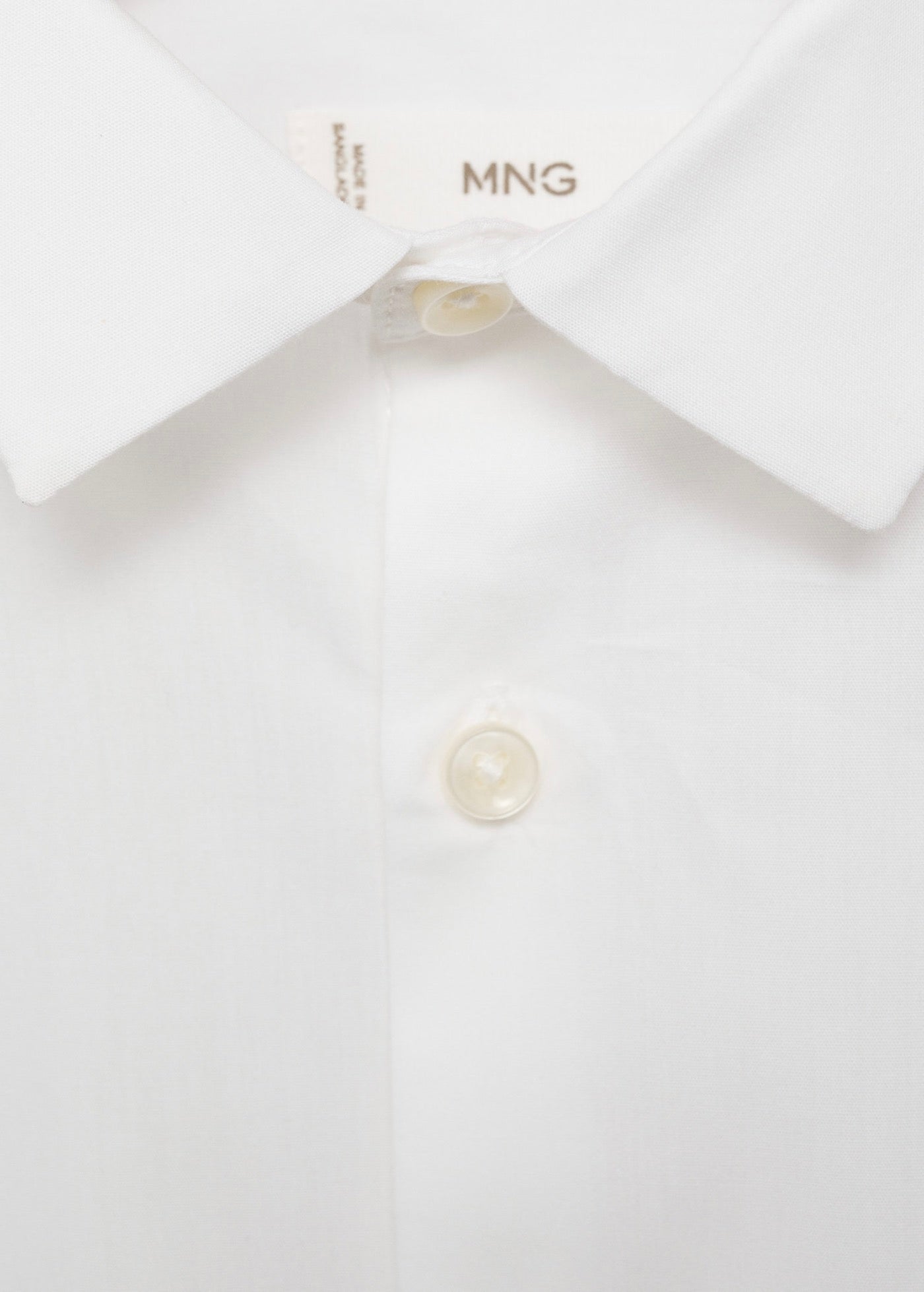 Camisa Popelin Blanco - Niño