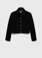 Veste En Cuir Fermeture Par Boutons