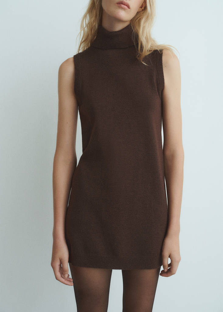 Robe Maille Col Roulé