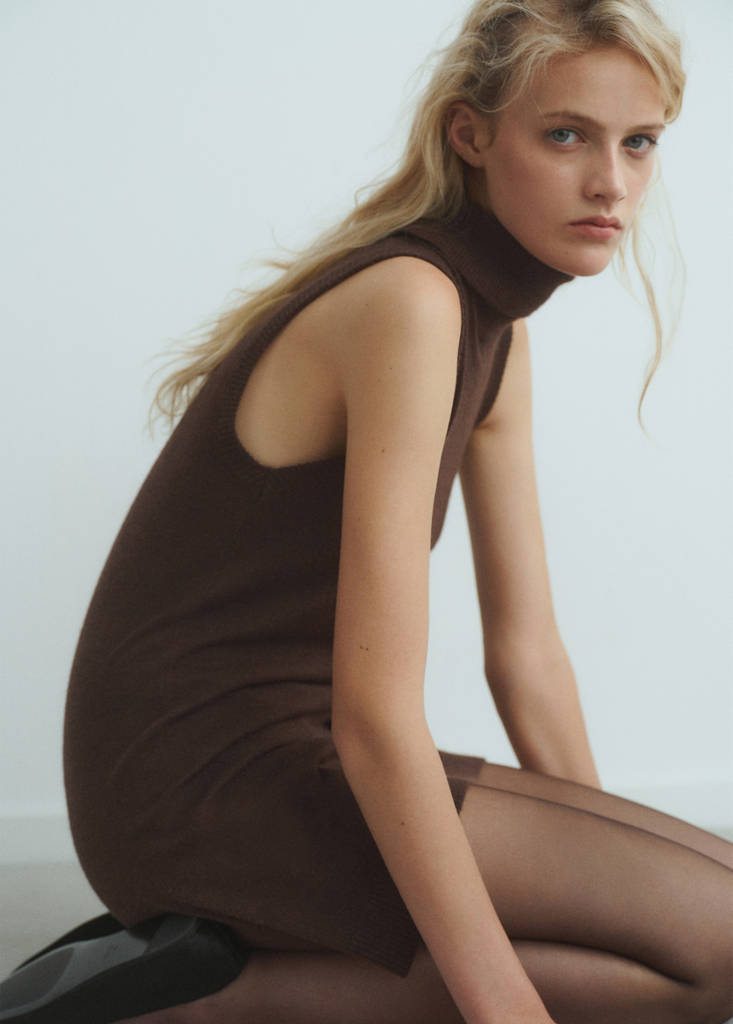 Robe Maille Col Roulé