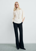 Blouse Col Montant Manches Asymétriques