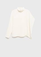 Blouse Col Montant Manches Asymétriques
