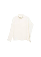 Blouse Col Montant Manches Asymétriques