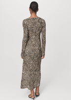 Robe Imprimée Col En V