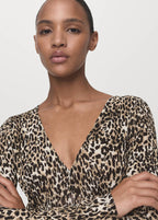 Robe Imprimée Col En V