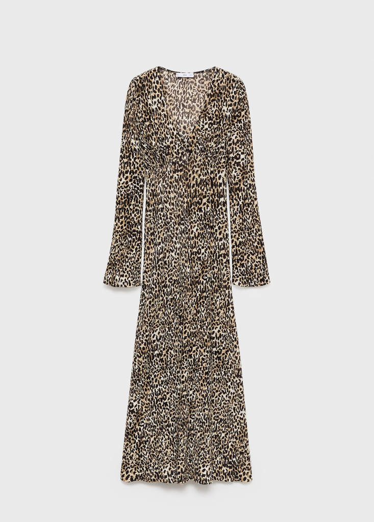 Robe Imprimée Col En V