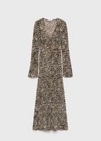 Robe Imprimée Col En V