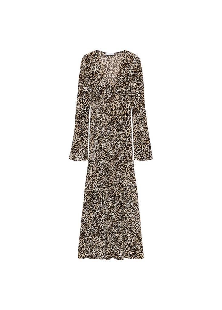 Robe Imprimée Col En V