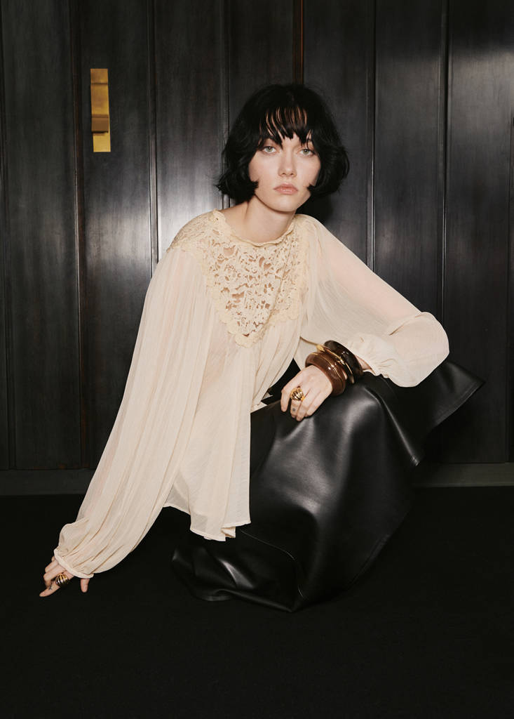 Blouse Combinée Dentelle