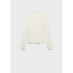 Pull-Over Ajouré Col Montant