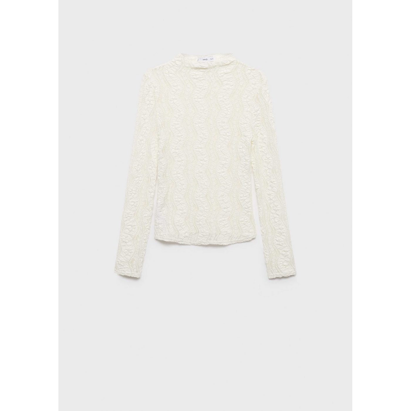 Pull-Over Ajouré Col Montant