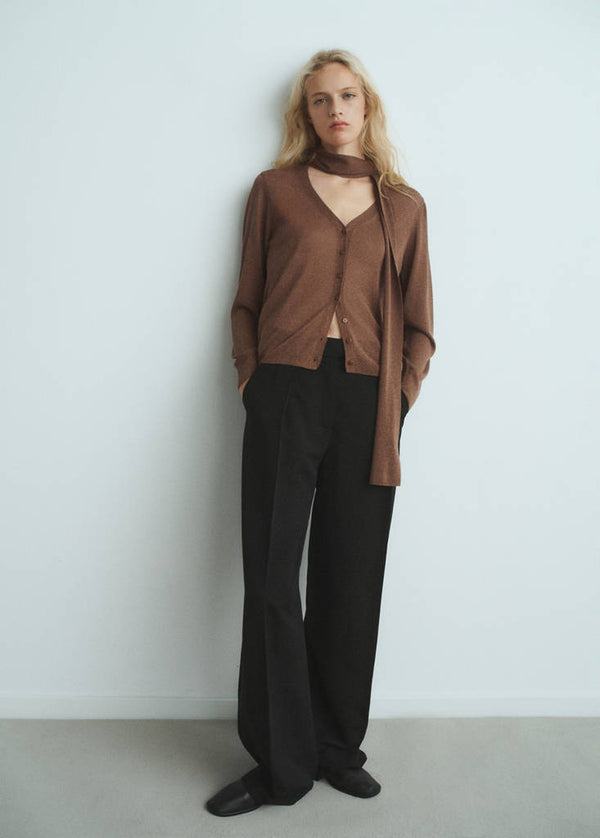 Cardigan Maille Fine Foulard