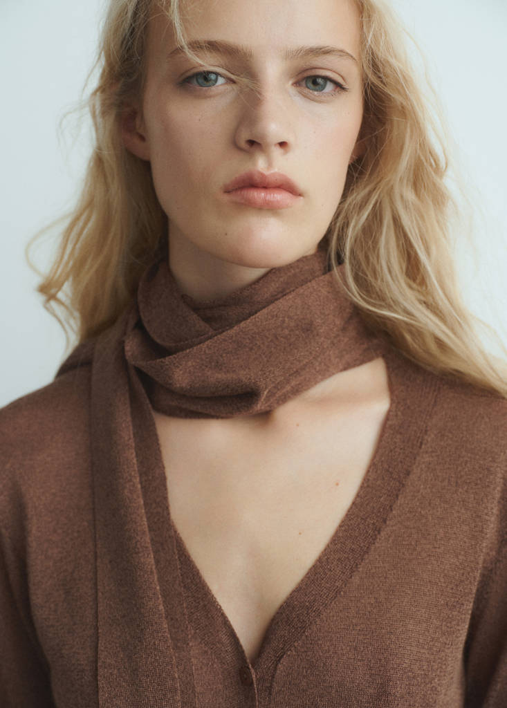 Cardigan Maille Fine Foulard