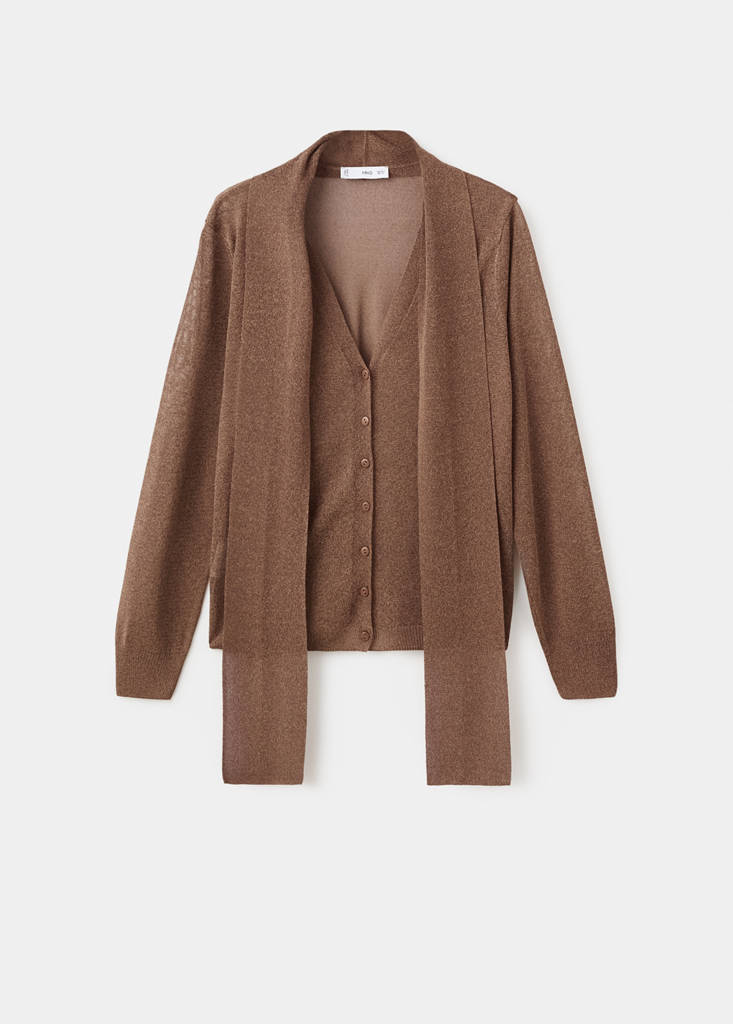 Cardigan Maille Fine Foulard