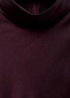 Blouse Satinée Col Roulé