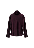 Blouse Satinée Col Roulé