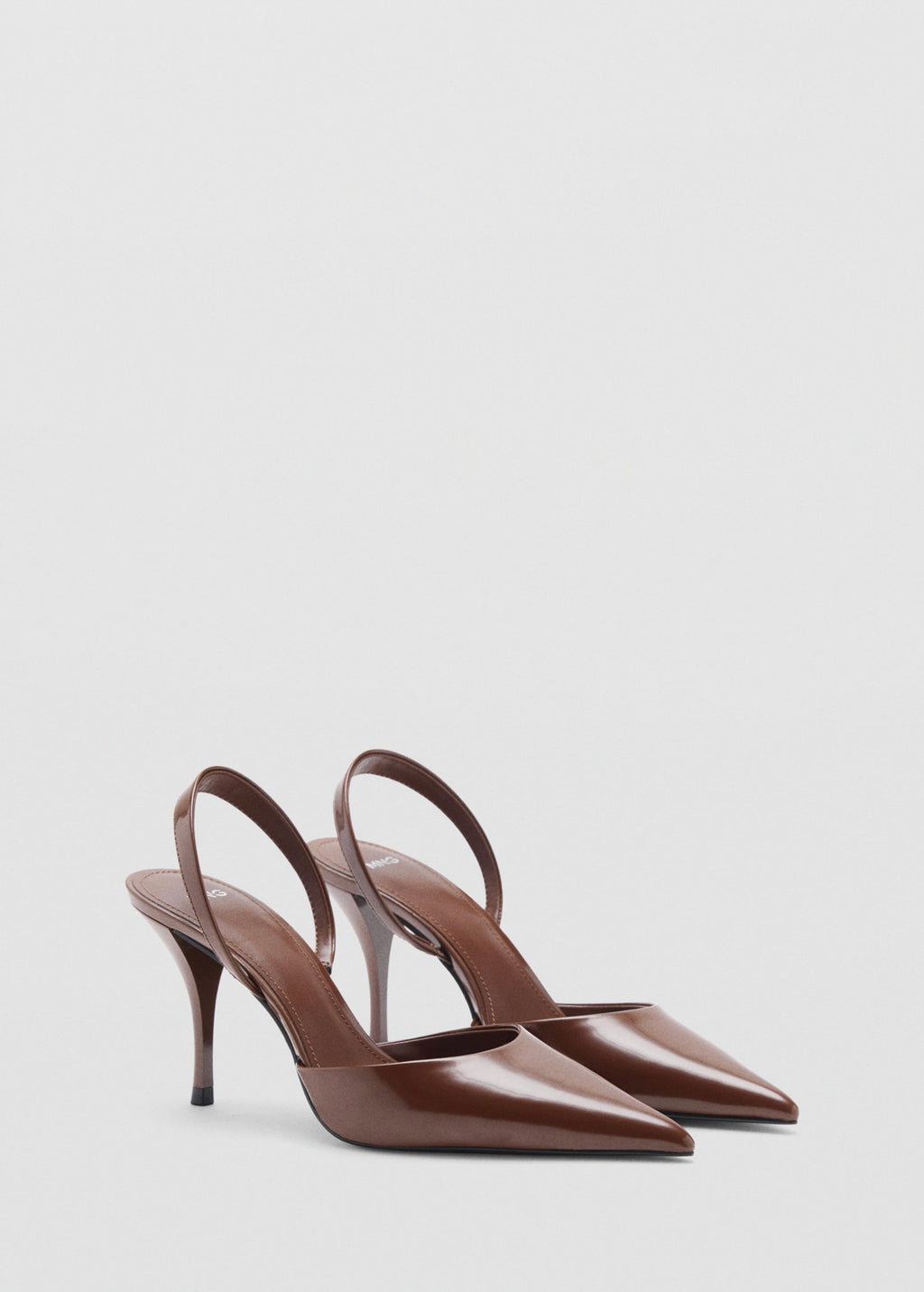 Chaussures À Talons Vernies Bout Pointu