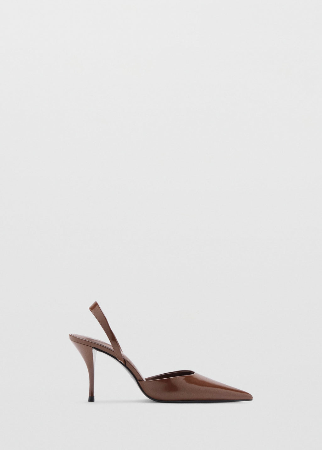 Chaussures À Talons Vernies Bout Pointu