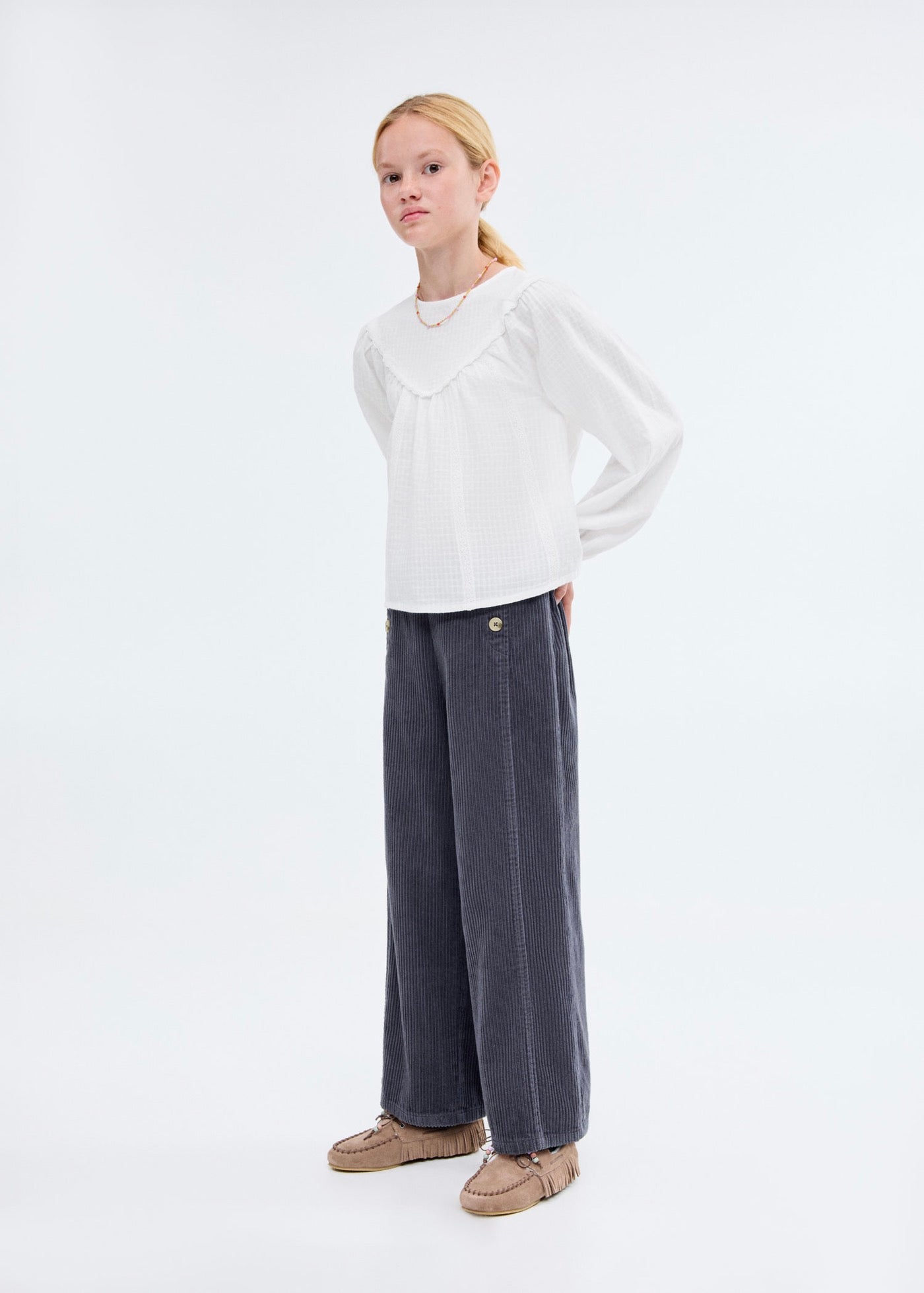 Blouse Cecilia Blanc - Fille