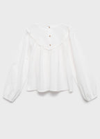 Blouse Cecilia Blanc - Fille
