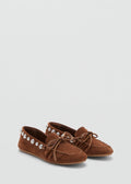 Mocassins En Daim À Clous