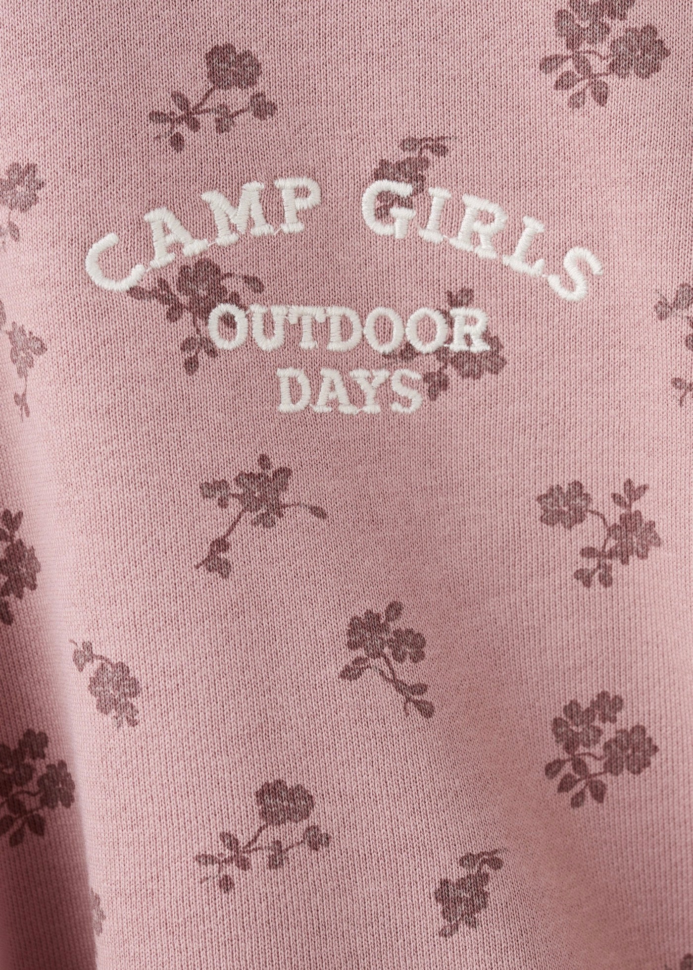 Sweat Camp Rose - Fille