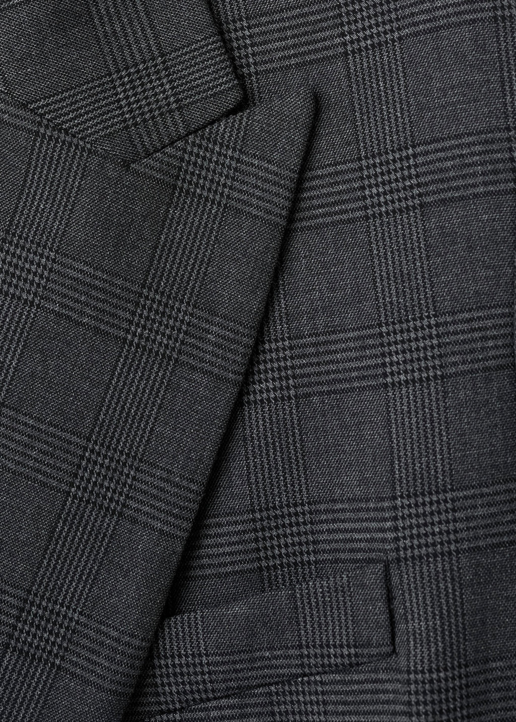 Blazer Costume À Carreaux Double Boutonnage