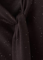 Top Brillant Avec Foulard