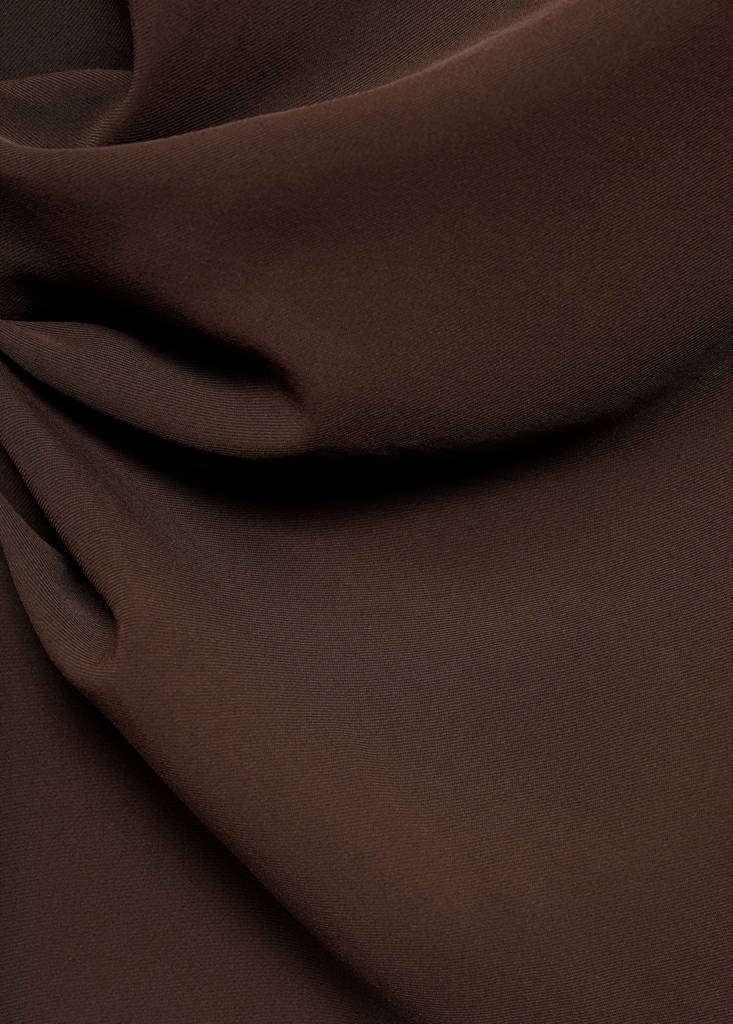 Robe Froncée Avec Col Drapé