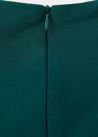 Robe Froncée Avec Col Drapé