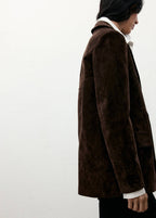 Blazer Droit Daim