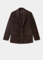 Blazer Droit Daim