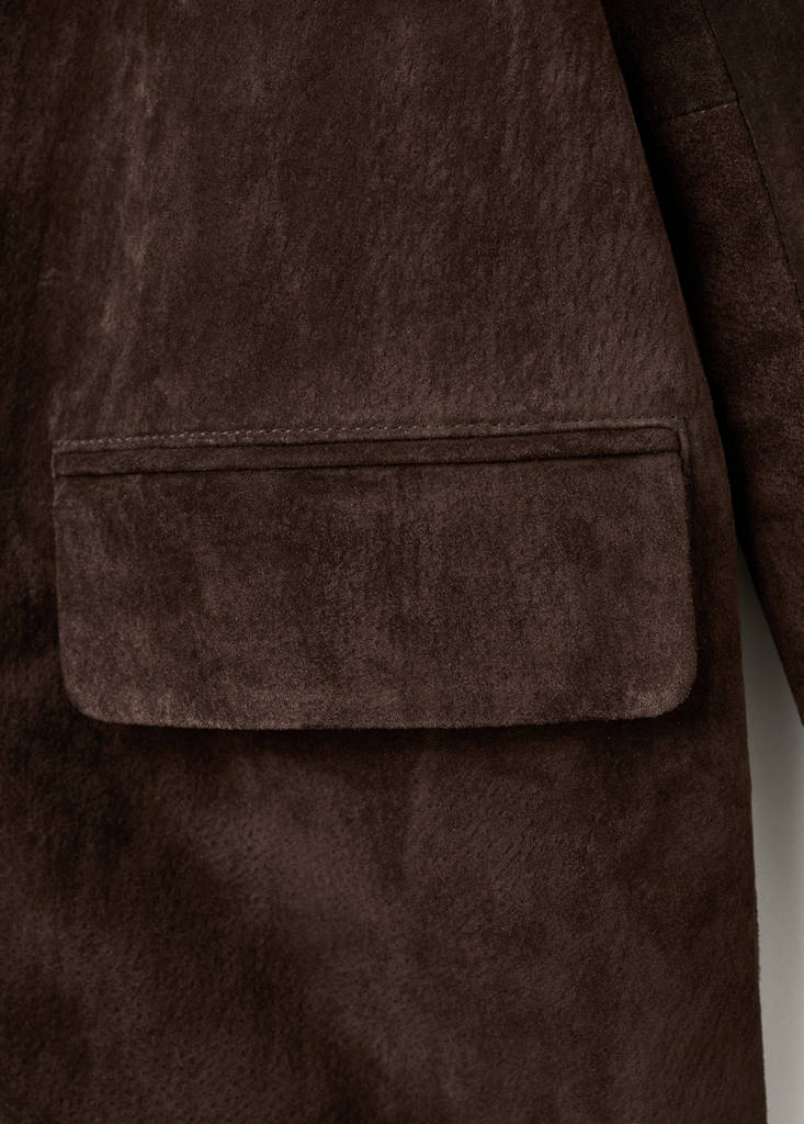 Blazer Droit Daim