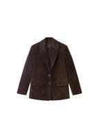 Blazer Droit Daim
