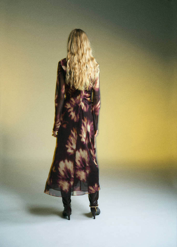 Robe Froncée Tie-Dye