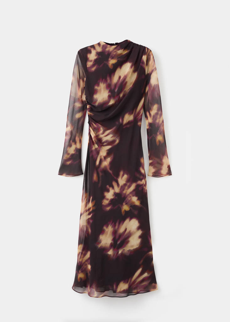 Robe Froncée Tie-Dye
