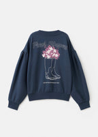 Sweat Boot Bleu Marine - Fille