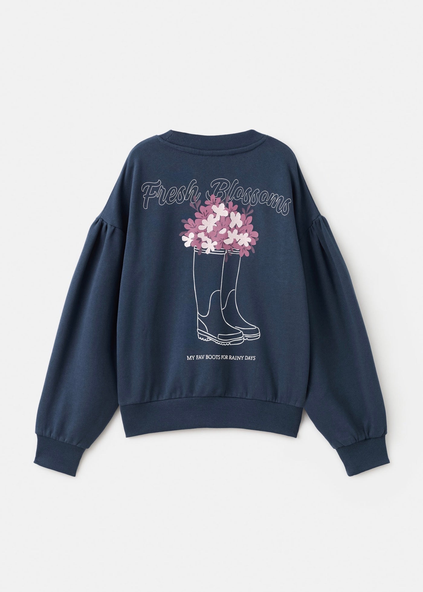 Sweat Boot Bleu Marine - Fille