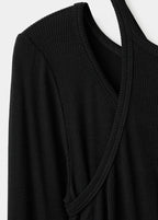 T-Shirt Maille Côtelée Combiné