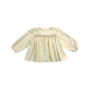 Bonpoint - Blouse Manches Longues En Coton Écrue - 2 Ans