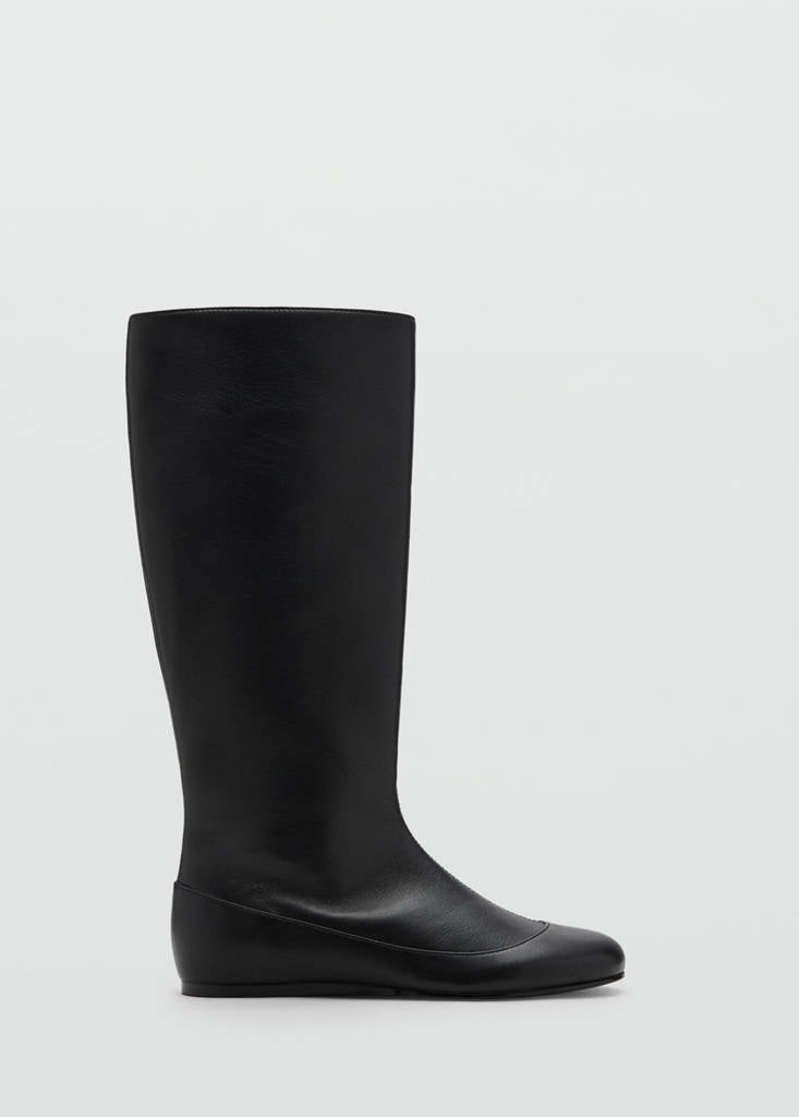 Bottes Cuir Design Combiné
