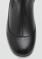 Bottes Cuir Design Combiné