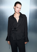 Chemise Satinée Croisée