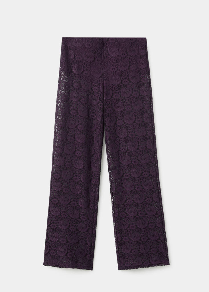 Pantalon Droit Dentelle