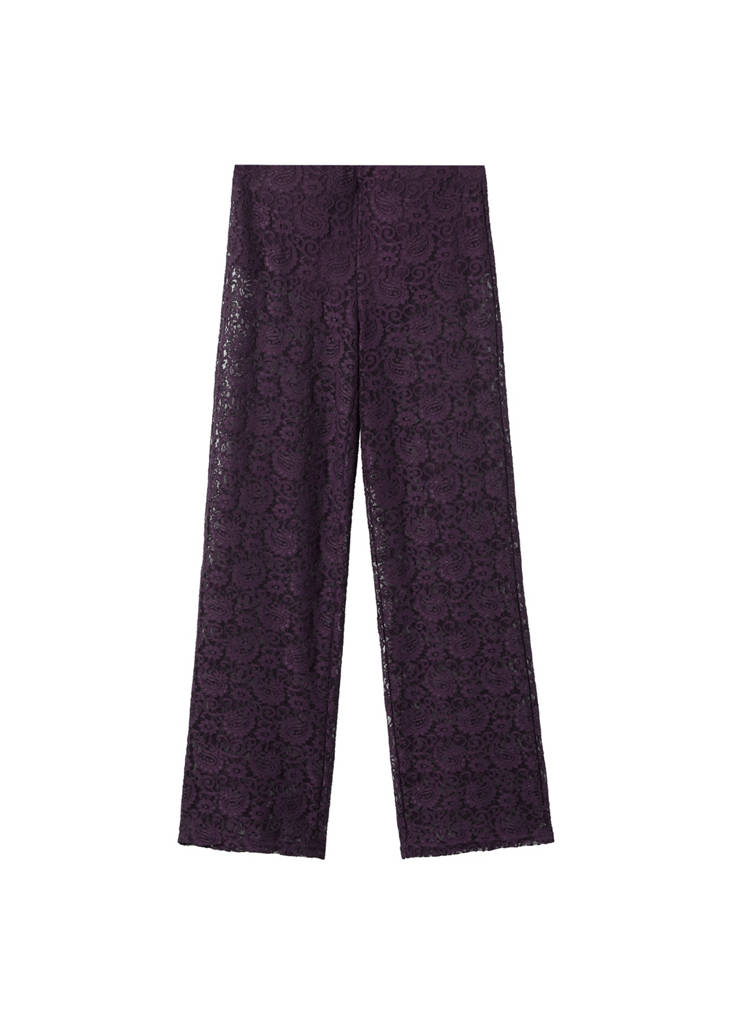 Pantalon Droit Dentelle